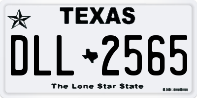 TX license plate DLL2565