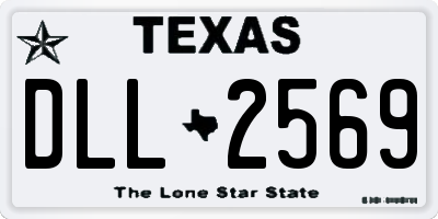 TX license plate DLL2569