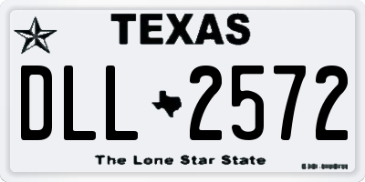 TX license plate DLL2572