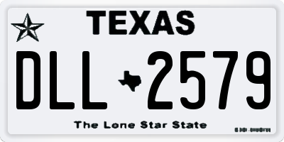 TX license plate DLL2579