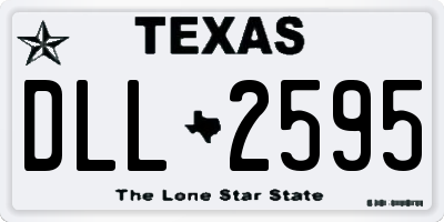TX license plate DLL2595