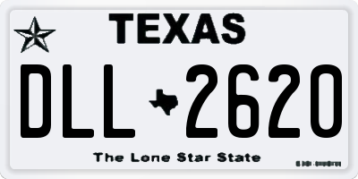 TX license plate DLL2620