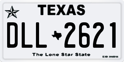 TX license plate DLL2621