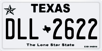 TX license plate DLL2622
