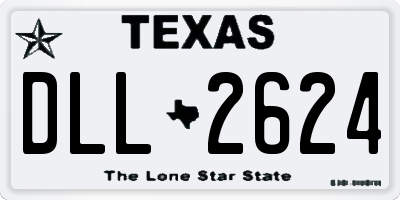 TX license plate DLL2624