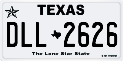 TX license plate DLL2626