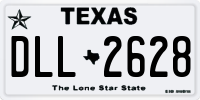 TX license plate DLL2628