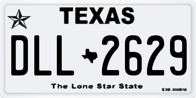 TX license plate DLL2629
