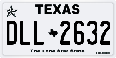 TX license plate DLL2632