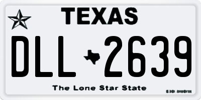 TX license plate DLL2639