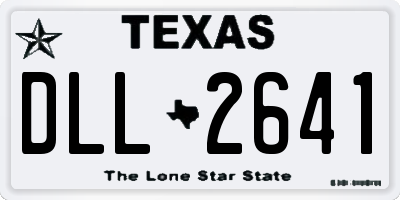 TX license plate DLL2641