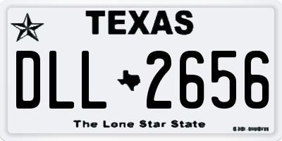 TX license plate DLL2656