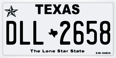 TX license plate DLL2658