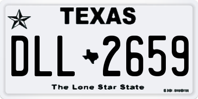 TX license plate DLL2659