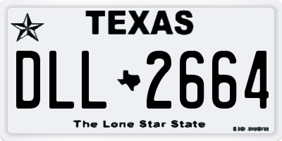 TX license plate DLL2664
