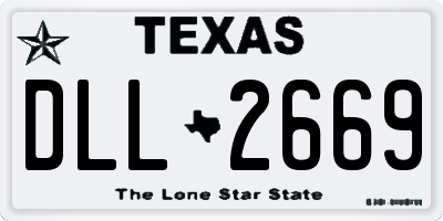 TX license plate DLL2669