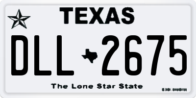 TX license plate DLL2675