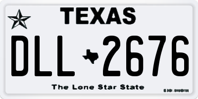TX license plate DLL2676
