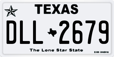 TX license plate DLL2679