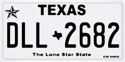 TX license plate DLL2682