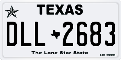 TX license plate DLL2683