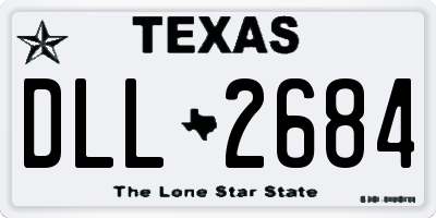 TX license plate DLL2684