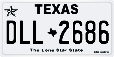 TX license plate DLL2686