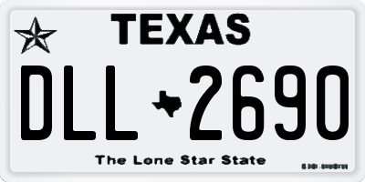 TX license plate DLL2690