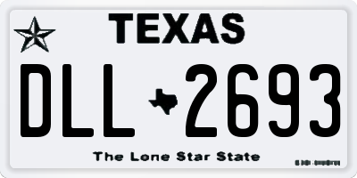 TX license plate DLL2693
