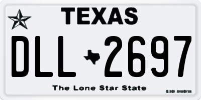 TX license plate DLL2697