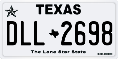 TX license plate DLL2698