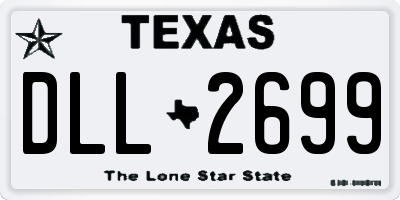 TX license plate DLL2699