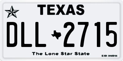 TX license plate DLL2715