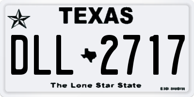 TX license plate DLL2717