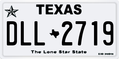 TX license plate DLL2719
