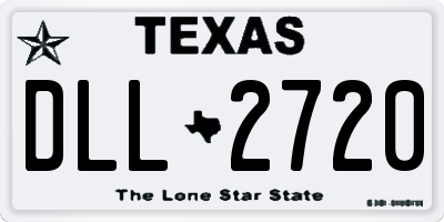 TX license plate DLL2720