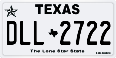 TX license plate DLL2722