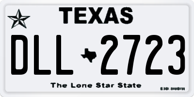 TX license plate DLL2723