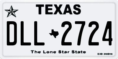 TX license plate DLL2724