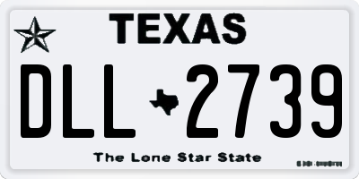 TX license plate DLL2739