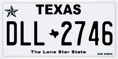 TX license plate DLL2746