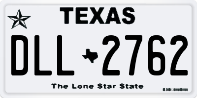 TX license plate DLL2762