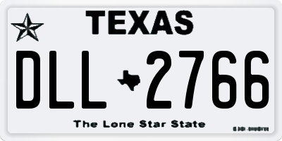 TX license plate DLL2766