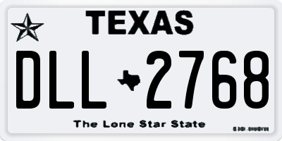 TX license plate DLL2768