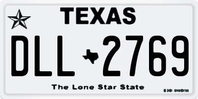 TX license plate DLL2769