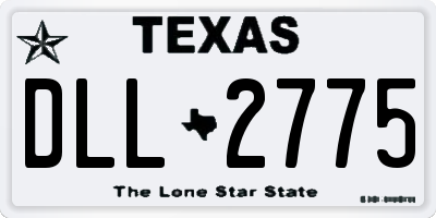 TX license plate DLL2775