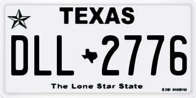 TX license plate DLL2776