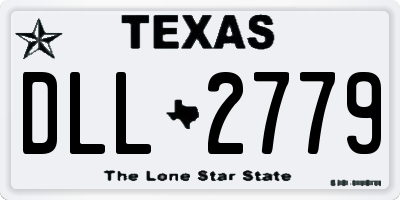 TX license plate DLL2779