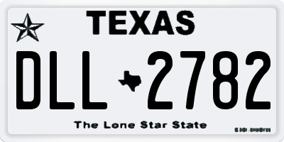 TX license plate DLL2782