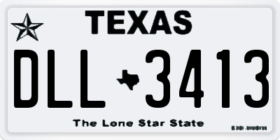TX license plate DLL3413